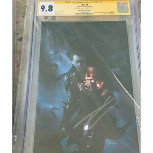 THOR #6 CGC 9.8 SS SIGNED DONNY CATES - MIGUEL MERCADO VIRGIN VARIANT